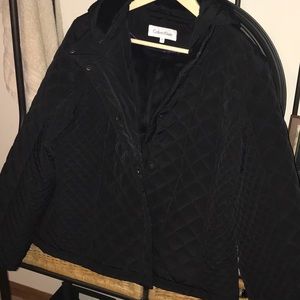 Calvin Klein quilted jacket with detachable hood